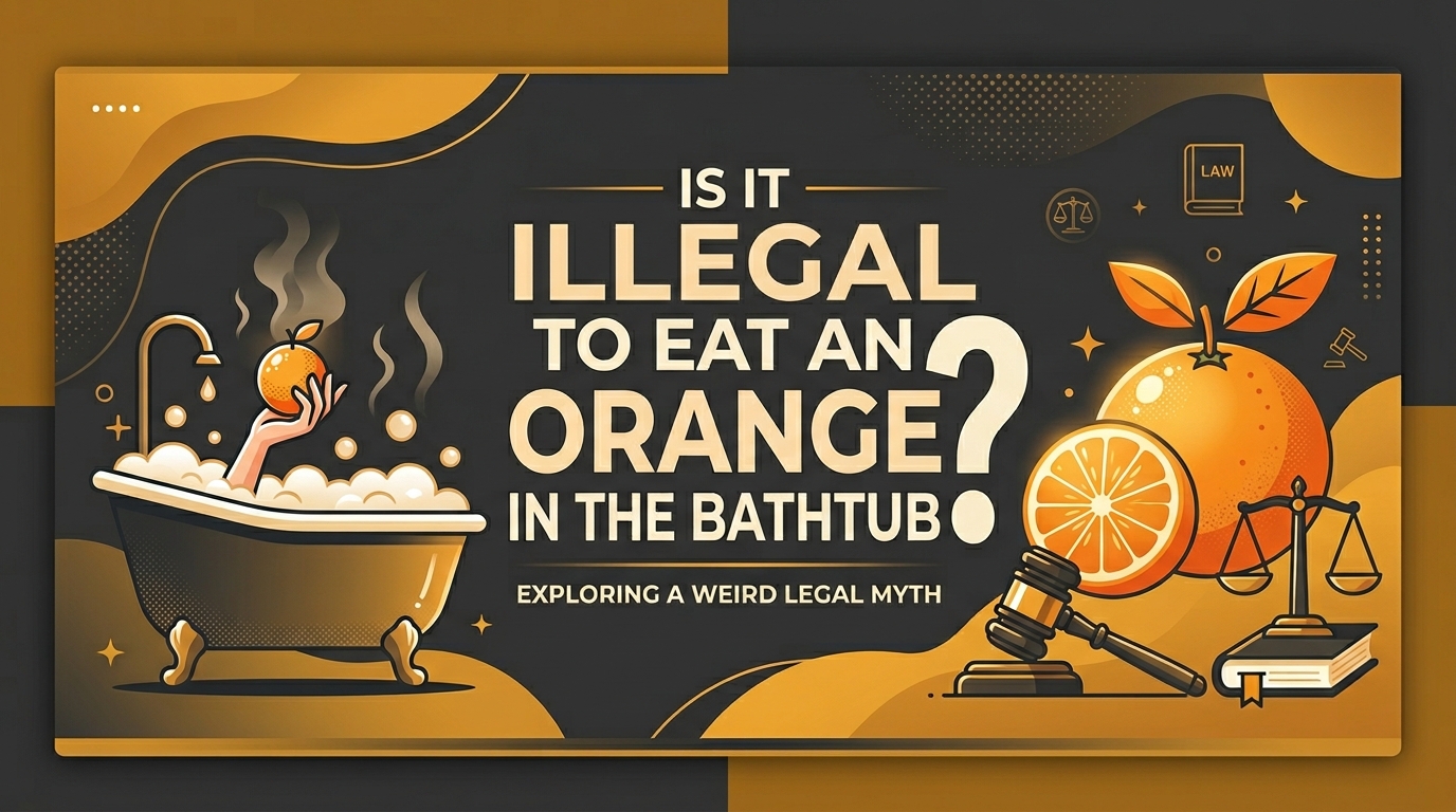 Is It Illegal to Eat an Orange in the Bathtub